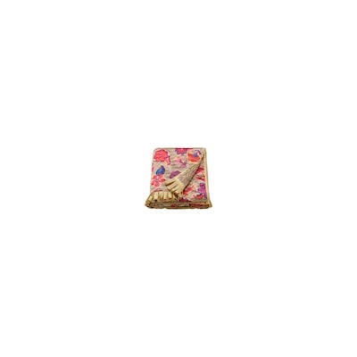 KARISMATISK КАРИСМАТИСК, Плед, цветочный орнамент бежевый, 150x200 см