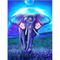 Алмазная мозаика картина стразами Слон, 50х65 см