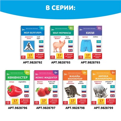 Книга по методике Г. Домана «Транспорт», на казахском языке