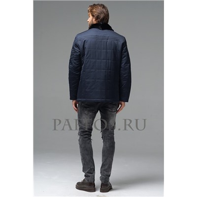 Модная мужская куртка синего цвета
