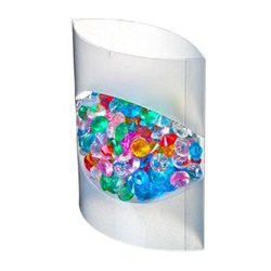 Камни декоративные 'Бриллианты', пластик, разноцветные, пластик. уп,