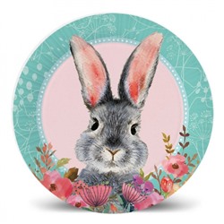 Набор бумажных тарелок «Кролик», 6 шт, 18 см