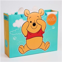 Пакет ламинированный горизонтальный, 31 х 40 х 11 см "Pooh", Медвежонок Винни