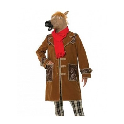 Карнавальный костюм Конь в пальто (коричневый)
