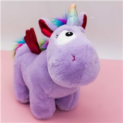 Мягкая игрушка "Единорожка", violet, 30 см