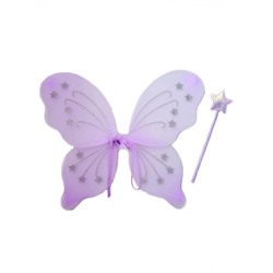 Крылья феи с палочкой (фиолетовые)