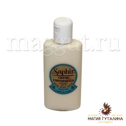 Очиститель-бальзам для всех видов гладких кож Creme Universelle SAPHIR, пластиковый флакон, 150 мл.