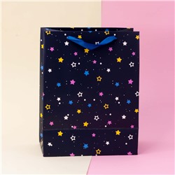 Подарочный пакет(S) "Universe star", blue