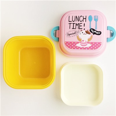 Ланчбокс "LUNCH TIME!" pink