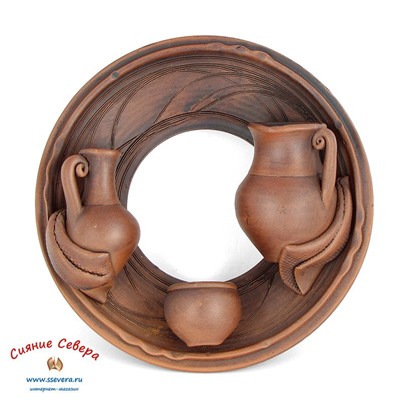 Тарелка-кольцо декоративная с тремя предметами