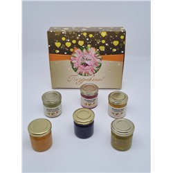 70 Подарочный набор мёда и варенья «8 Марта»