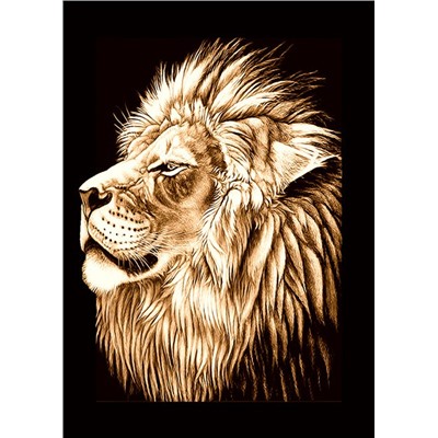 Алмазная мозаика картина стразами Лев, 40х50 см