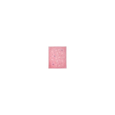 SÅNGLÄRKA СОНГЛЭРКА, Ковер, короткий ворс, бабочка/розовый, 133x160 см