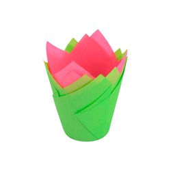Набор форм бумажных для выпечки тюльпан 25шт МультиДом мт8-98