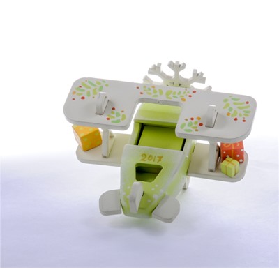 Елочная игрушка, сувенир - Самолет Биплан 90YY61-504