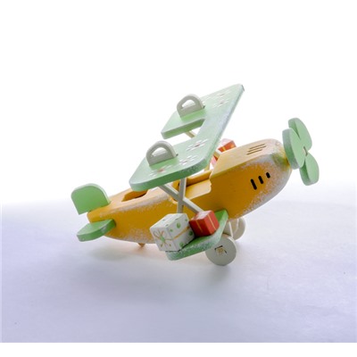 Елочная игрушка, сувенир - Самолет Биплан 370-1