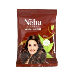 Neha Herbals BROWN Herbal Colour (Хна на травяной основе КОРИЧНЕВЫЙ, Нэха), 20 г.