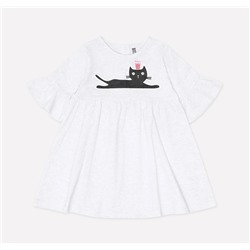 Платье для девочки Crockid КР 5547 светло-серый меланж к213