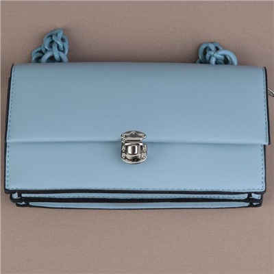Застёжка для сумки, 2,2 × 2,7 см, цвет серебряный