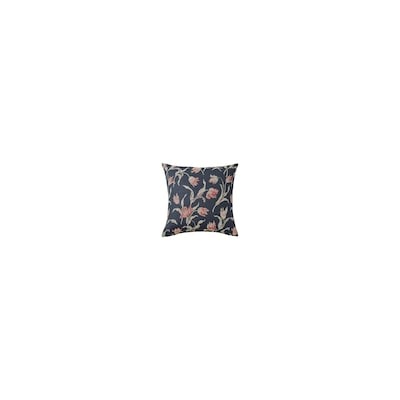 ÅLANDSROT ОЛАНДСРОТ, Подушка, темно-синий/с цветочным орнаментом, 50x50 см
