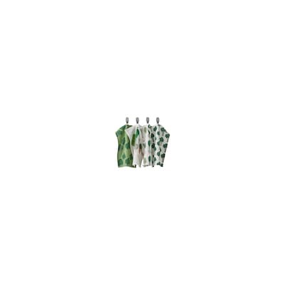 TORVFLY ТОРВФЛЮ, Полотенце кухонное, с рисунком/зеленый, 30x40 см