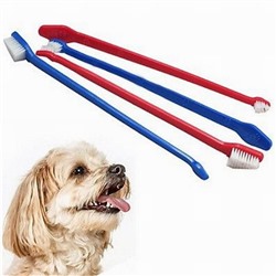 Набор двусторонних зубных щёток для собак Toothbrushes For Dogs, 4 шт
