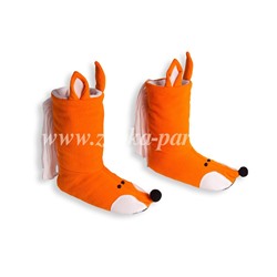 Тапочки-лисички оранжевые