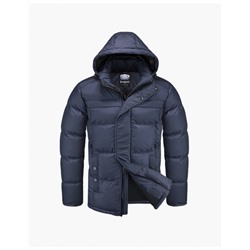 Качественная подростковая куртка темно-синего цвета модель 7339
