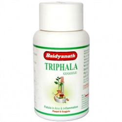 TRIPHALA GUGGULU, Baidyanath (ТРИФАЛА ГУГГУЛ, Байдьянатх), 80 таб.