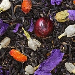 ОЖЕРЕЛЬЕ КОРОЛЕВЫ чай чёрный крупнолистовой с ароматом малины и лимона, Конунг, 500 г.