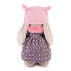 Мягкая игрушка "Зайка Ми в пальто и розовой шапке" (малый) (25 см)