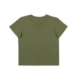 Оливковая футболка прямого кроя 2-3