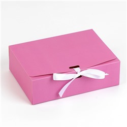 Складная коробка подарочная «Розовая», 16.5 х 12.5 х 5 см