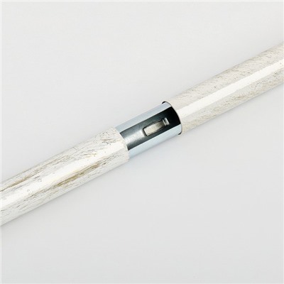 Карниз металлический стыкованный, 2-рядный "Дива", белое золото, гладкая труба, ø 19 мм  (kn-472)