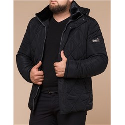 Черная куртка фирменная на зиму модель 19121