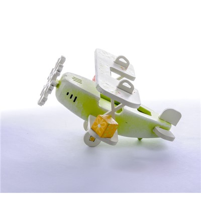 Елочная игрушка, сувенир - Самолет Биплан 90YY61-504