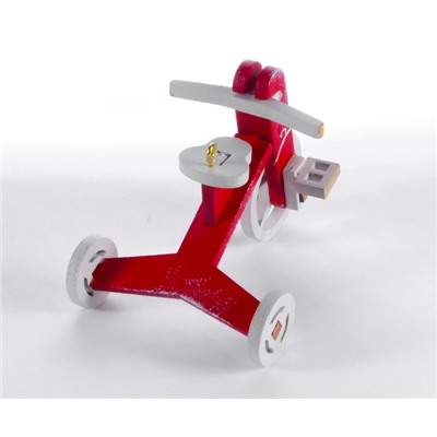 Елочная игрушка - Детский велосипед 3020 Classic White Wheels