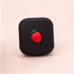 Контейнер для линз "Mini Strawberry", black