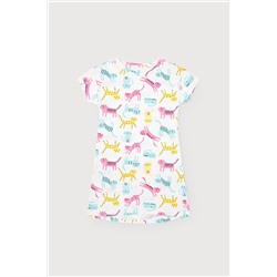 Сорочка для девочки Crockid К 1145 цветные котята на сахаре