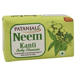 NEEM KANTI Body Cleanser, Patanjali (НИМ КАНТИ мыло для тела, Патанджали), 75 г.