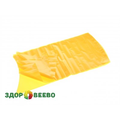 Пакет термоусадочный для хранения и созревания сыров, размер 280х550 мм, дно круглое, жёлтый (Логопак), упаковка 5 шт. Артикул: 4547