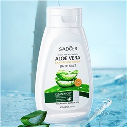 Морская соль для ванны с экстрактом алоэ Sadoer Aloe Vera Silky Rejuvenation Bath Salt 430g