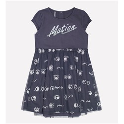 Платье для девочки Crockid КР 5501 темно-серый3 к203