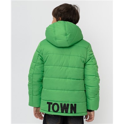 Зеленая зимняя куртка