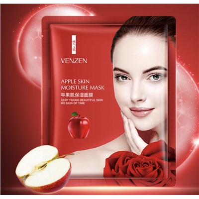 Тканевая маска для лица c экстрактом яблока Venzen Apple Skin 25g