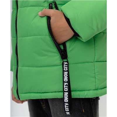 Зеленая зимняя куртка