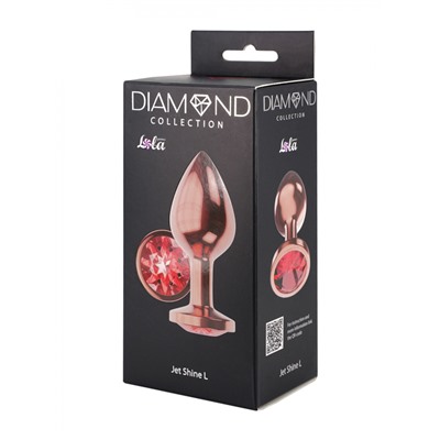 Анальная Пробка Diamond Ruby Shine L Розовое Золото 4024-02lola