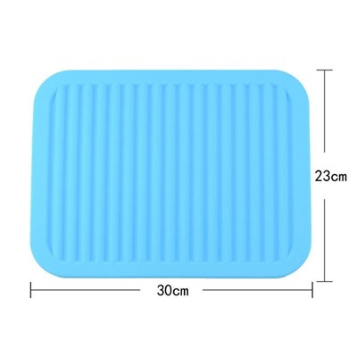 Прямоугольная рельефная подкладка для горячего из силикона, 30×23 см