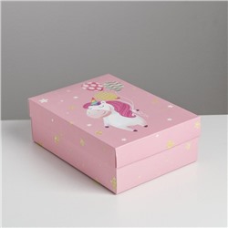 Коробка складная «Единорог»,  21 × 15 × 7 см