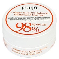 Petitfee Collagen & Co Q10 Hydrogel Essence Eye & Spot Patch Гидрогелевые патчи с коллагеном, 60 шт